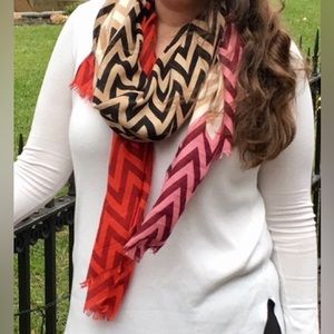 Ann Taylor Multi-color Chevron Scarf‎